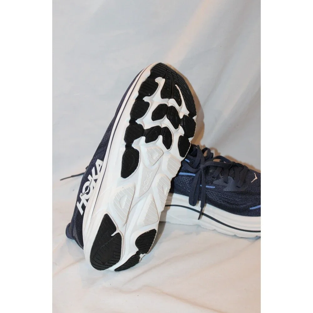 NIB Hoka One Men's Clifton 10 Running Athletic Sneakers NAVY BLUE NWOB 10 D